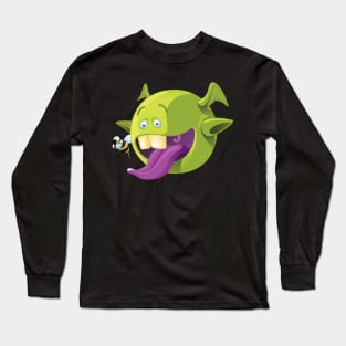 Eating bugs funny monster Long Sleeve T-Shirt